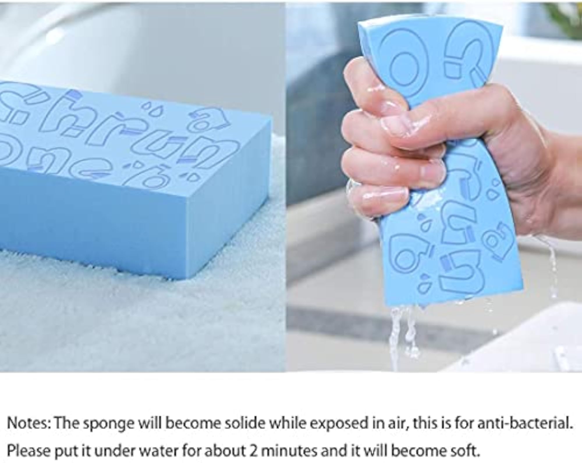 Body Shower Sponge Exfoliating Bath Sponge, Soft Exfoliator